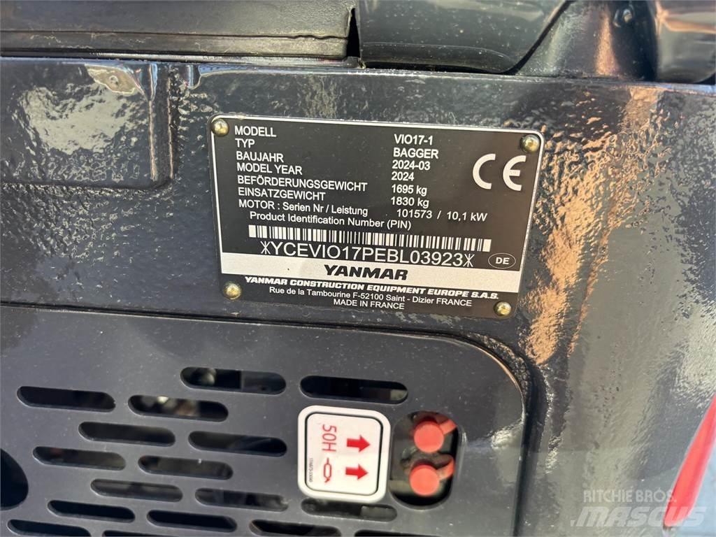 Yanmar ViO17 Mini ekskavatörler, 7 tona dek