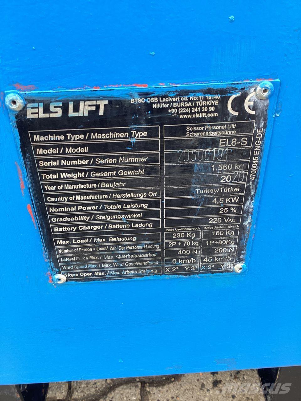 ELS LIFT EL8-S Makasli platformlar