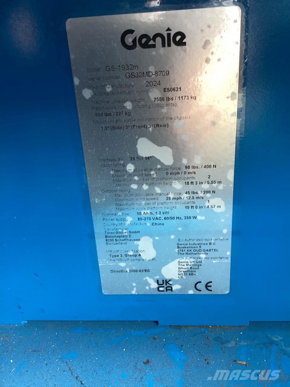 Genie GS-1932m Makasli platformlar