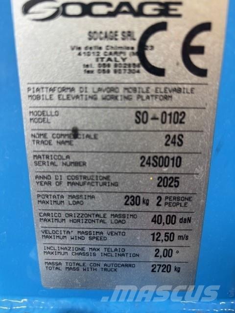 Socage 24S Diger lift ve platformlar