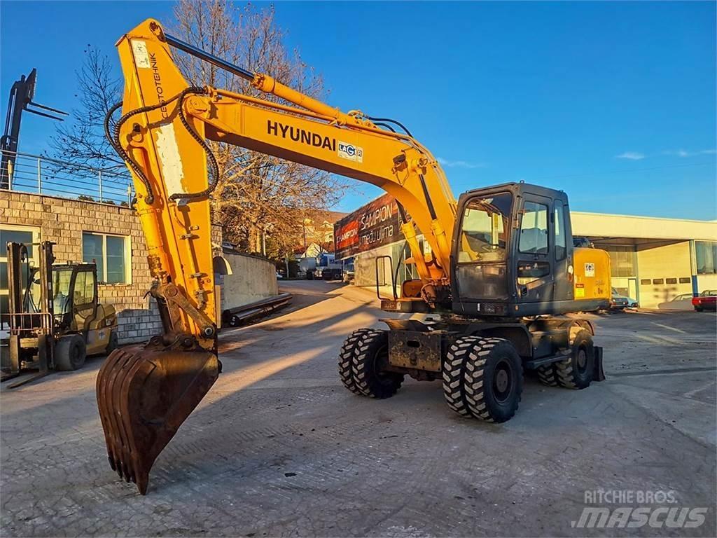 Hyundai R170W-7A Lastik tekerli ekskavatörler