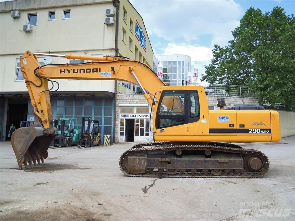 Hyundai R290NLC-7 Paletli ekskavatörler
