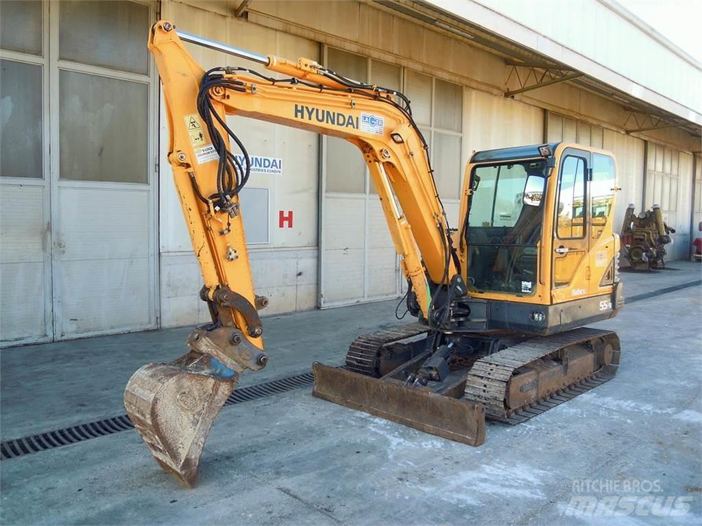 Hyundai R55-9 Mini ekskavatörler, 7 tona dek