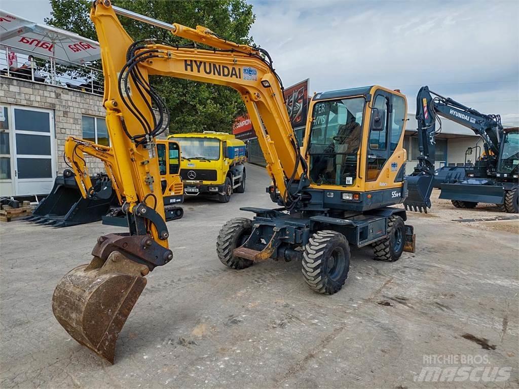 Hyundai R55W-9 Mini ekskavatörler, 7 tona dek