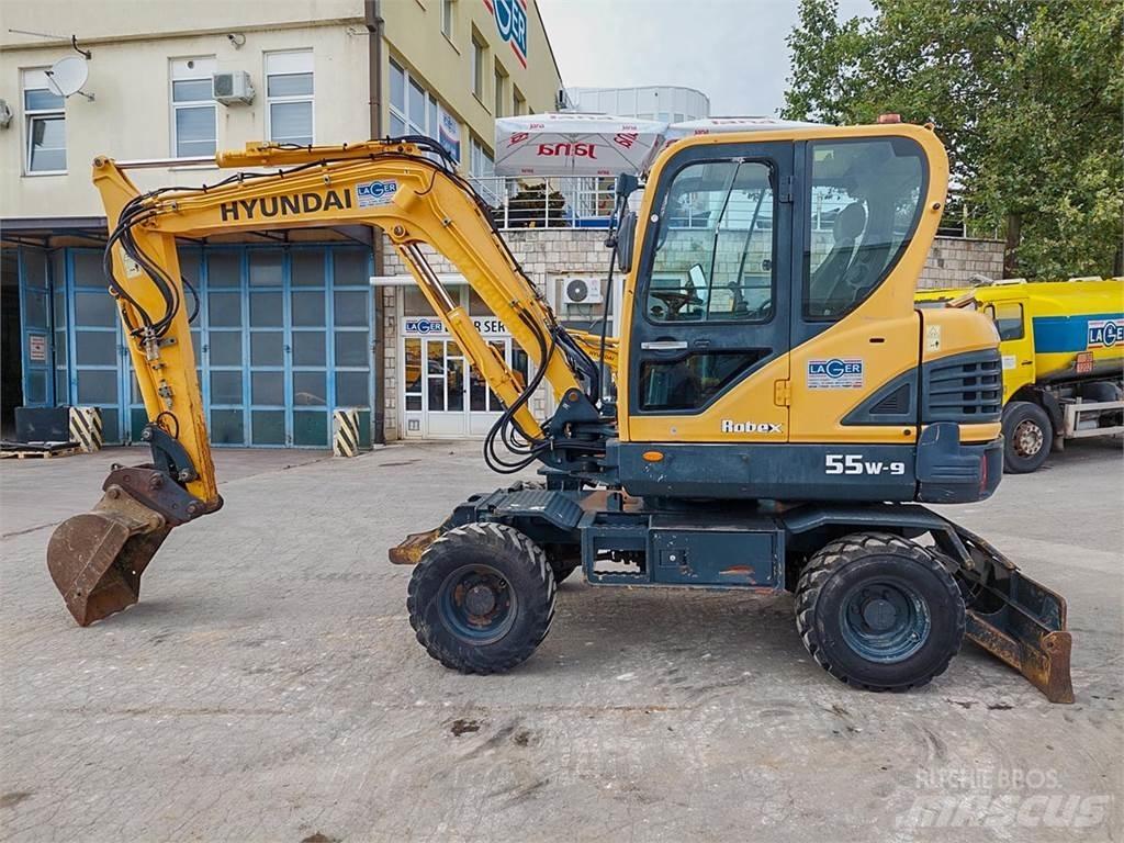 Hyundai R55W-9 Mini ekskavatörler, 7 tona dek