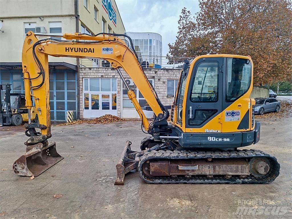 Hyundai R80CR-9A Mini ekskavatörler, 7 tona dek