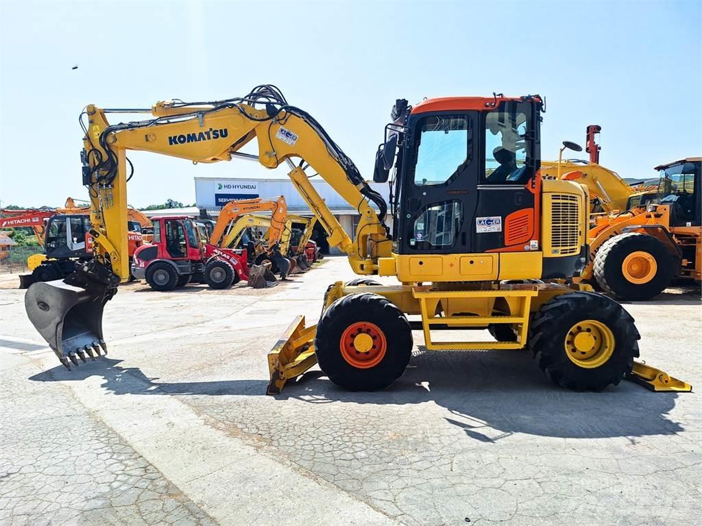 Komatsu PW118MR-8 Lastik tekerli ekskavatörler