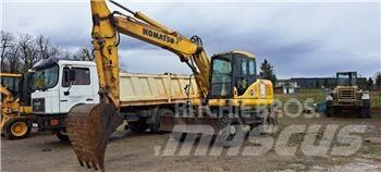 Komatsu PW160-7EO Lastik tekerli ekskavatörler