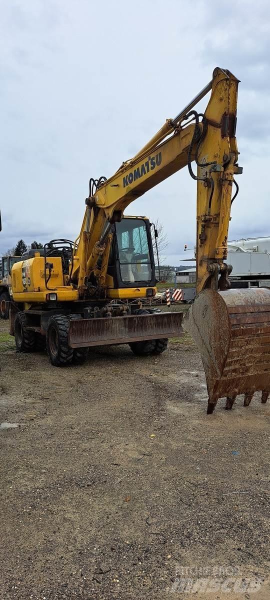Komatsu PW160-7EO Lastik tekerli ekskavatörler