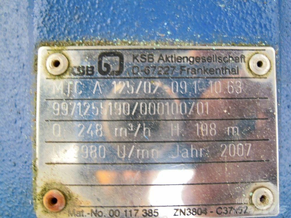 KSB MTC 125/02 Su pompalari