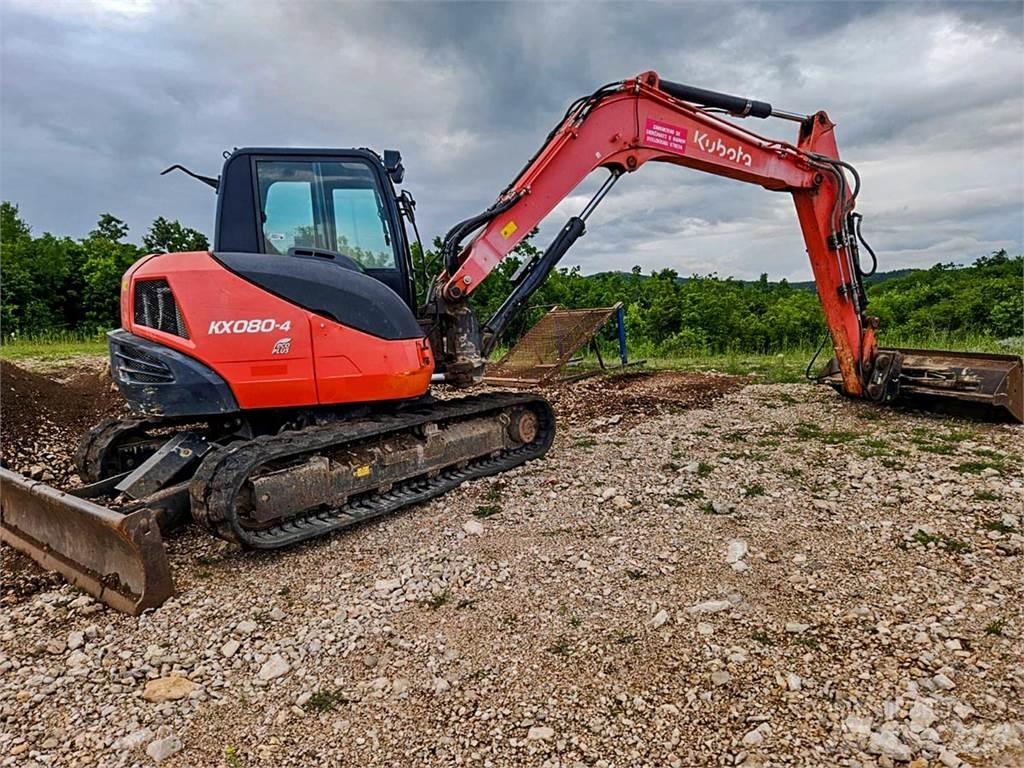 Kubota KX080-4 Mini ekskavatörler, 7 tona dek