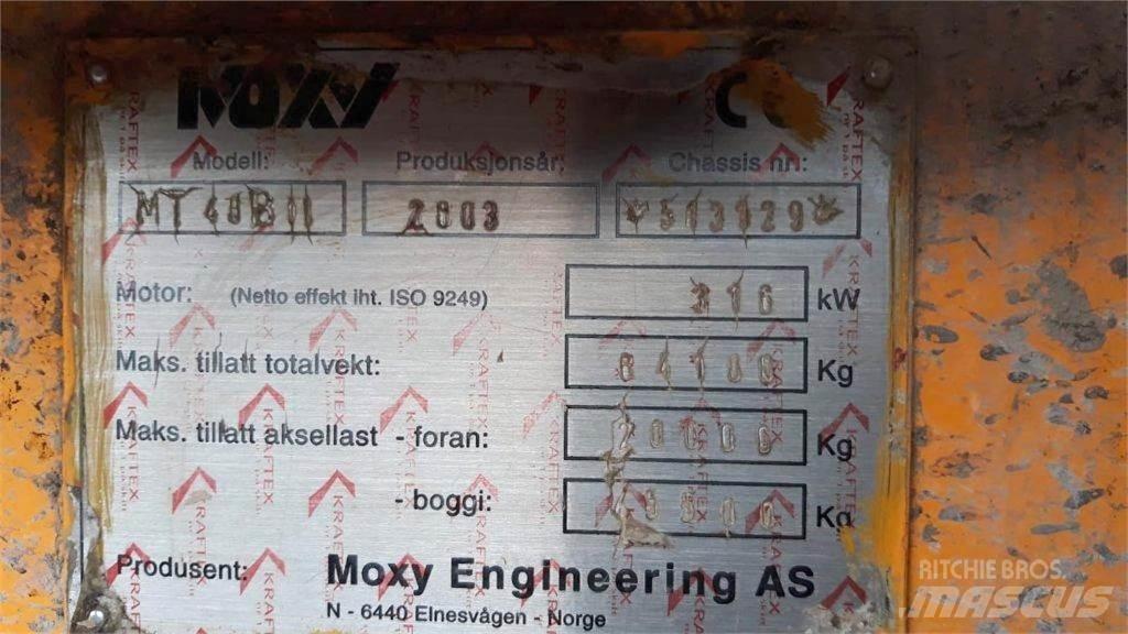 Moxy MT 40B Belden kirma kaya kamyonu
