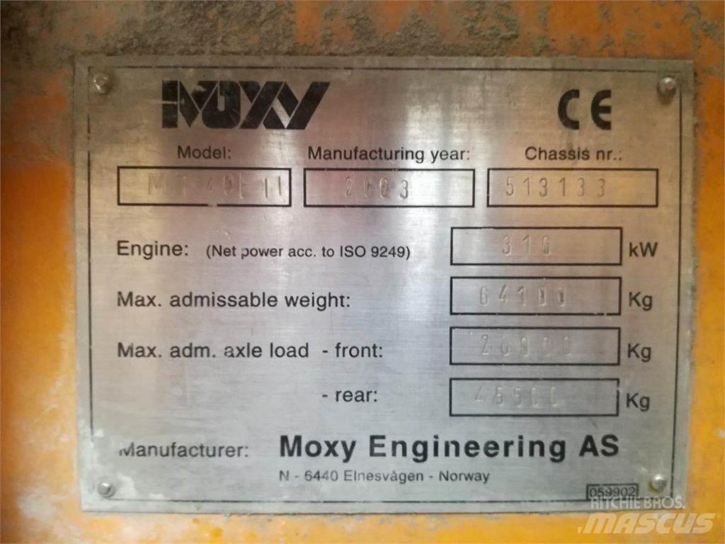 Moxy MT 40B Belden kirma kaya kamyonu