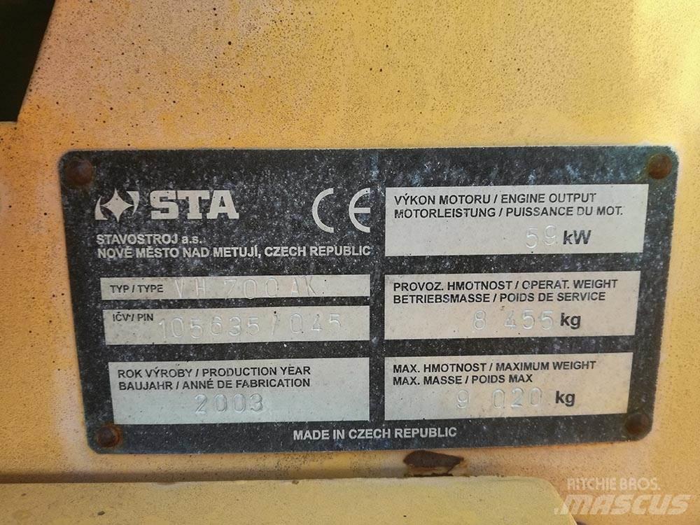 Stavostroj STA VH 700 AK Çift tamburlu silindirler