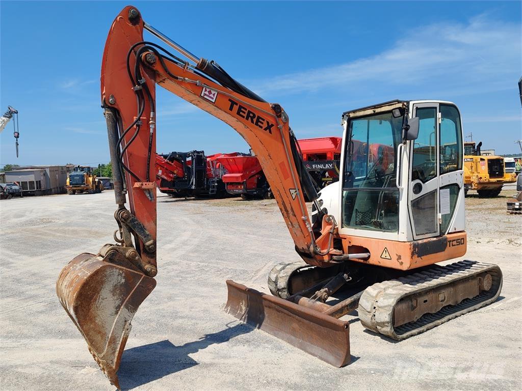 Terex TC50 Mini ekskavatörler, 7 tona dek