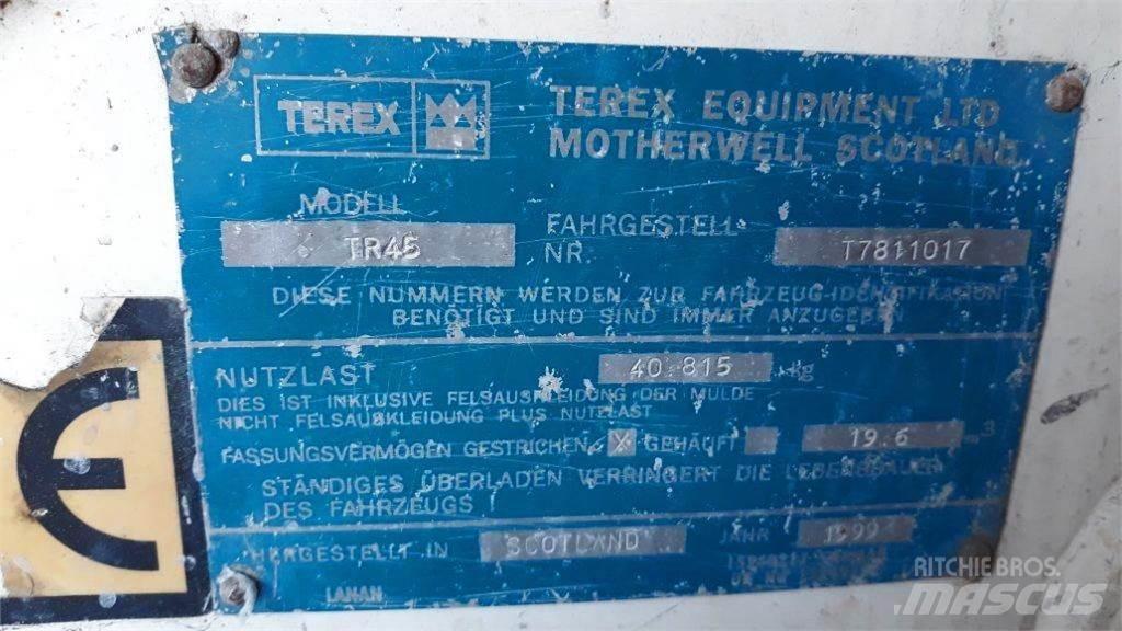 Terex TR45 Belden kirma kamyonlar