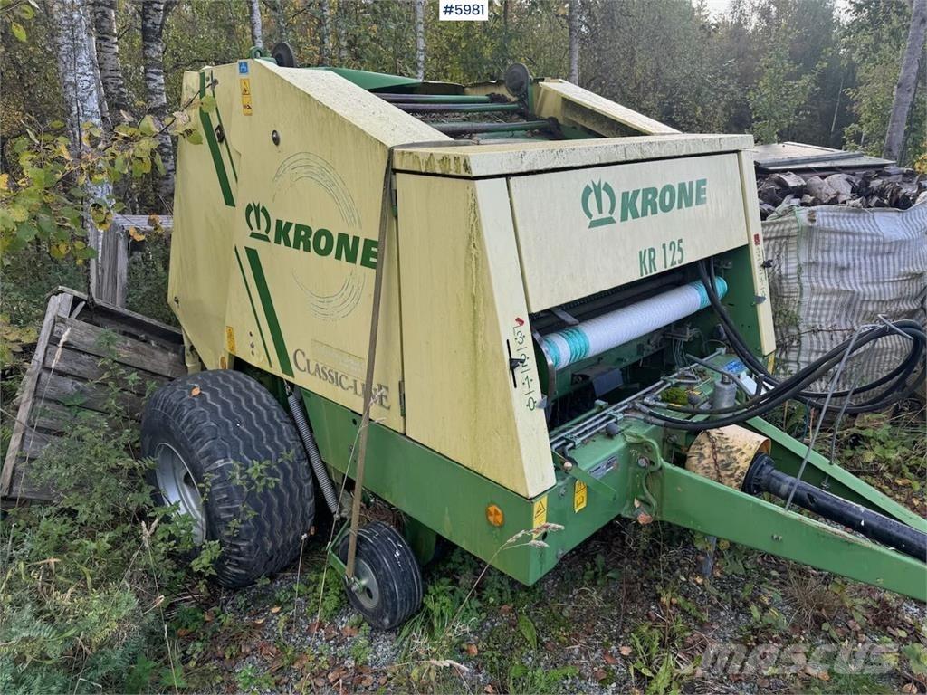 Krone KR 125 Diger hasat ve söküm makinaları