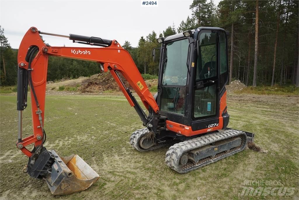 Kubota U27-4 Paletli ekskavatörler