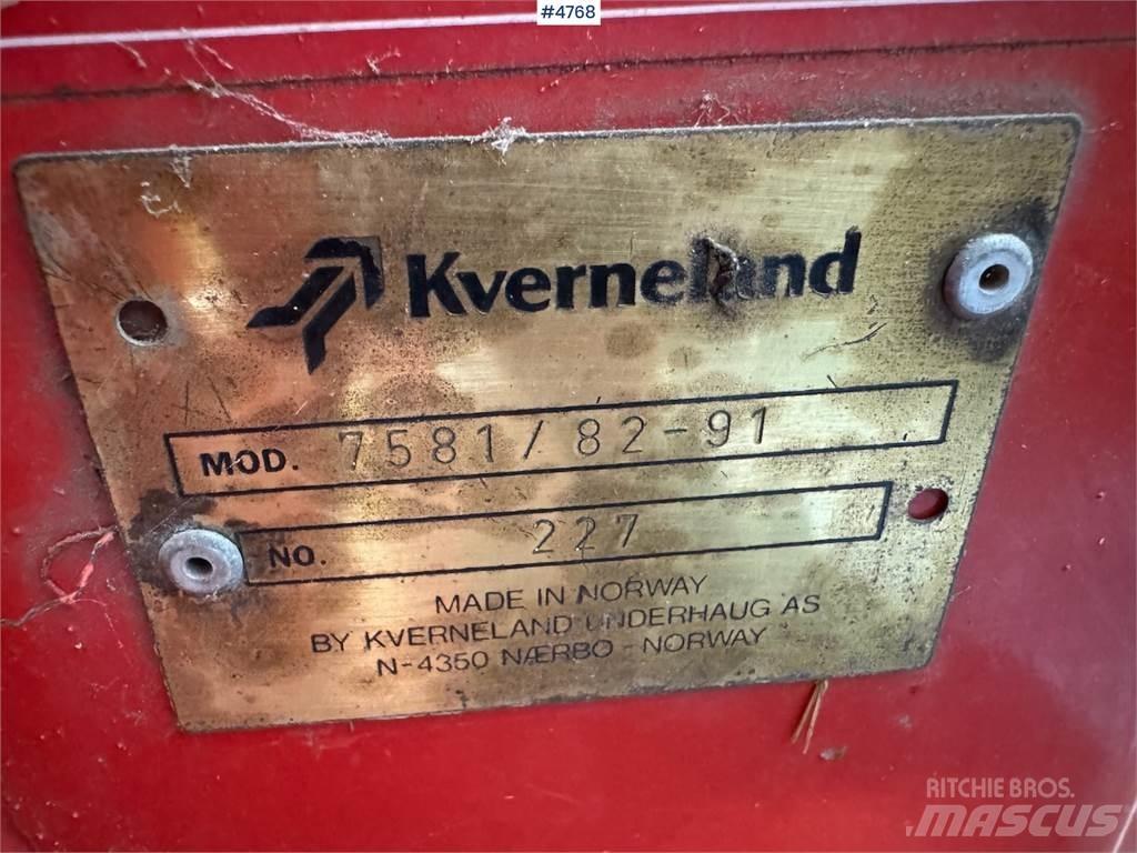 Kverneland 7581 Diger hasat ve söküm makinaları