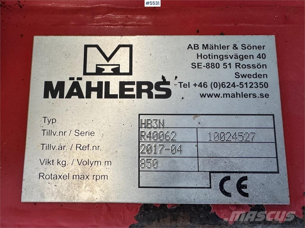 Mählers HR3N Kar küreme biçaklari