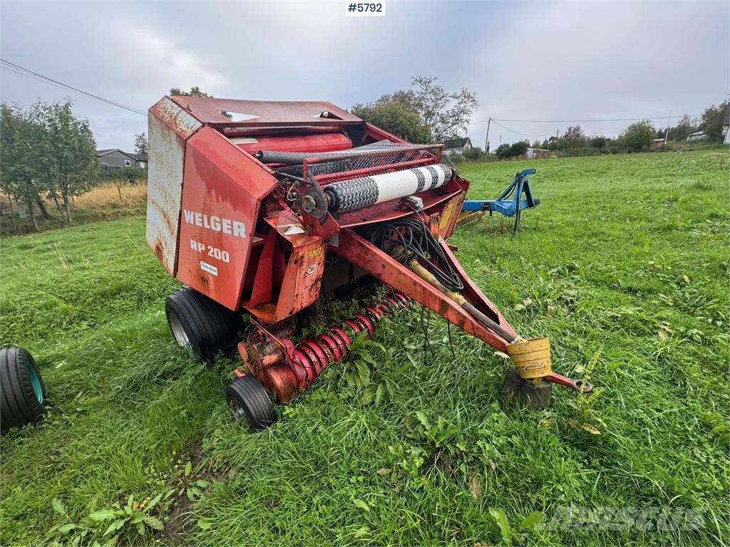 Welger RP 200 Diger hasat ve söküm makinaları
