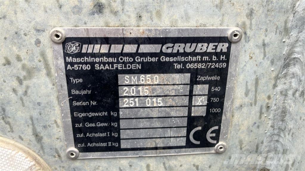 Gruber SM 650 Gübre dagitma tankerleri