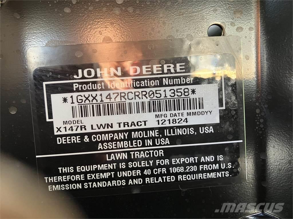 John Deere X 147R Diger yol bakim makinalari
