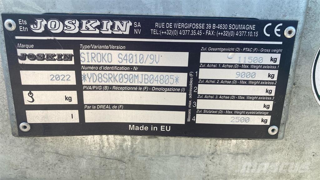 Joskin S4010/9V Gübre dagitma tankerleri