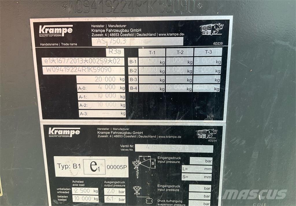 Krampe AS 750 Diger römorklar