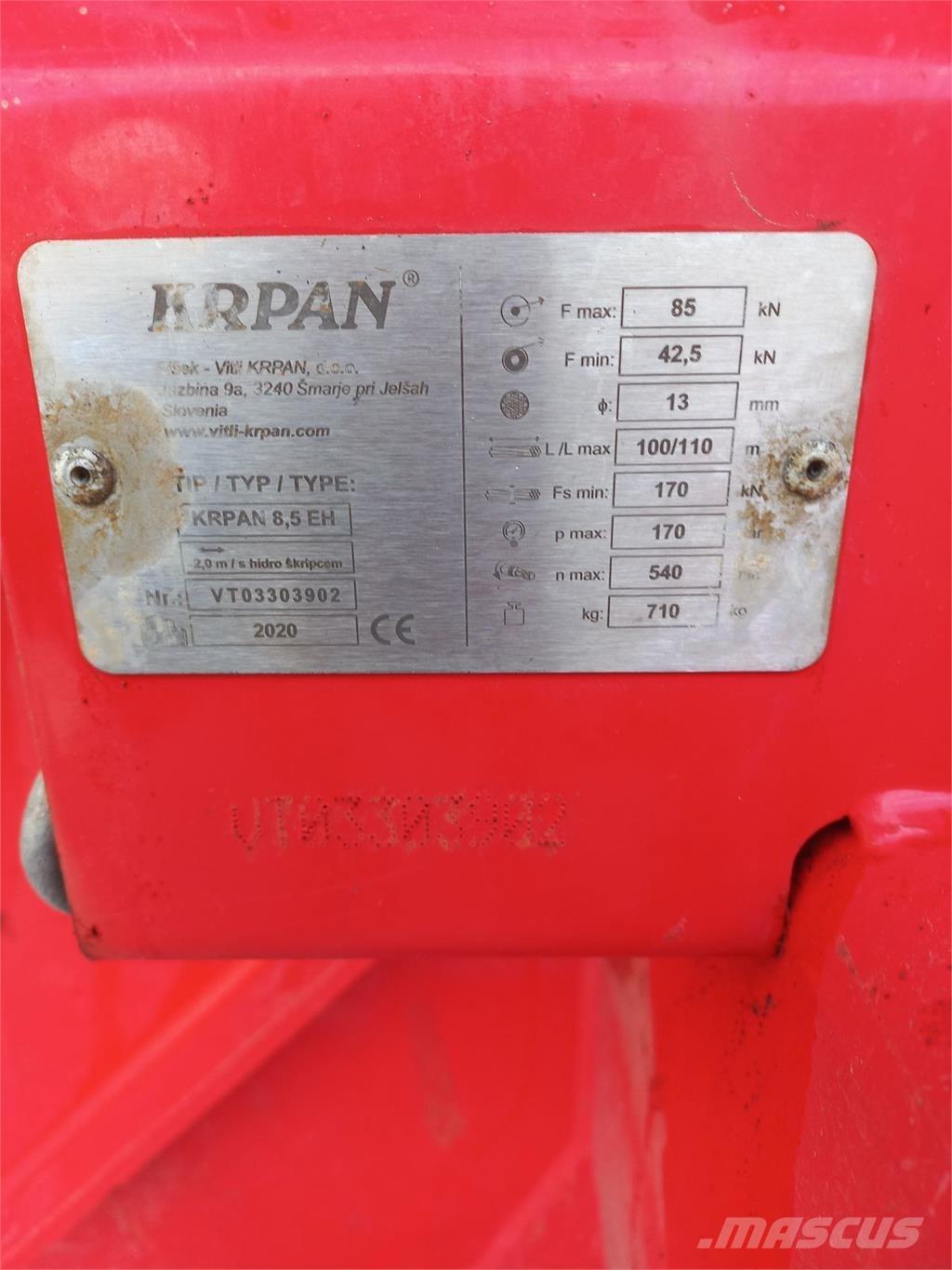 Krpan 8,5EH Vinçler