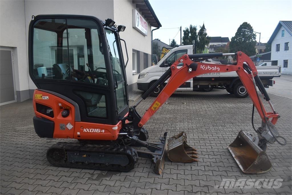 Kubota KX016-4 Mini ekskavatörler, 7 tona dek