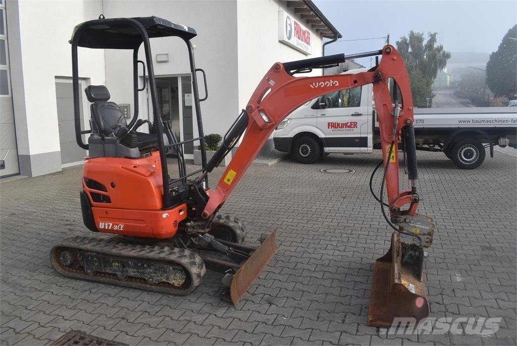 Kubota U17-3a Mini ekskavatörler, 7 tona dek