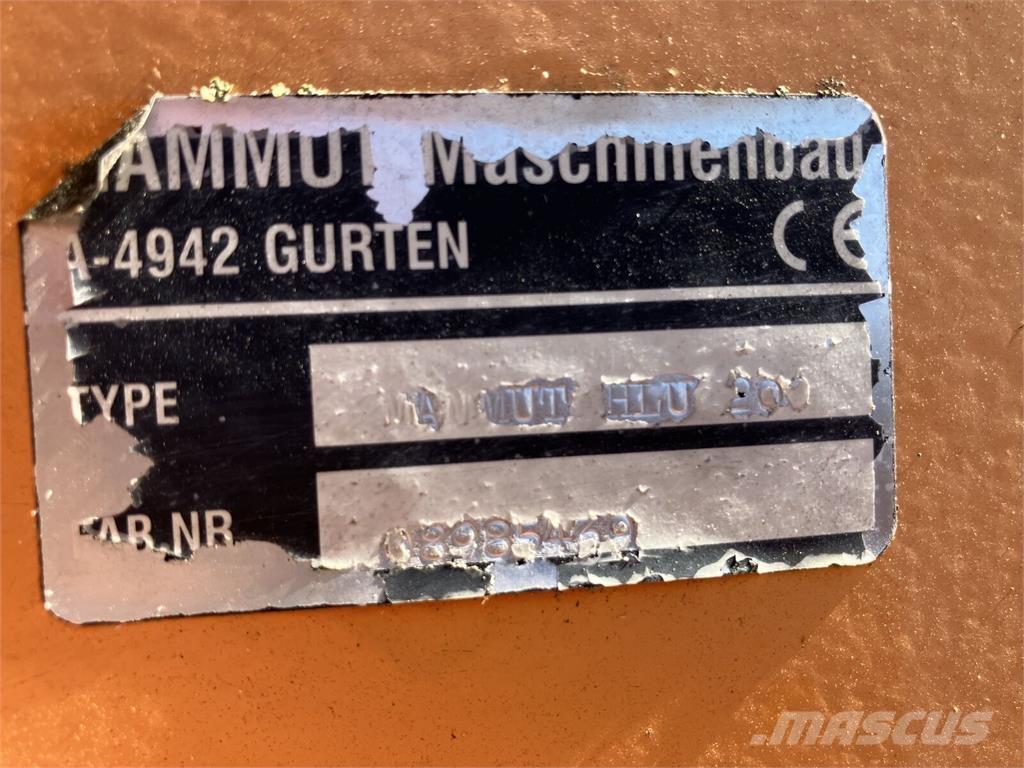 Mammut HLU 200 Ön yükleyici atasmanlar