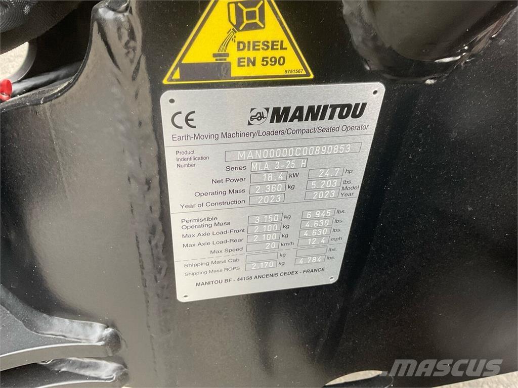Manitou MLA 3-25 H Ön yükleyici ve kazicilar