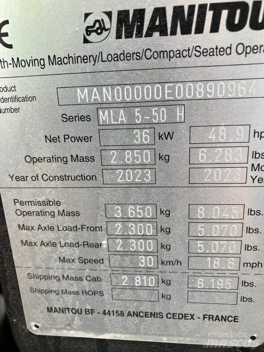 Manitou MLA 5-50 Ön yükleyici ve kazicilar