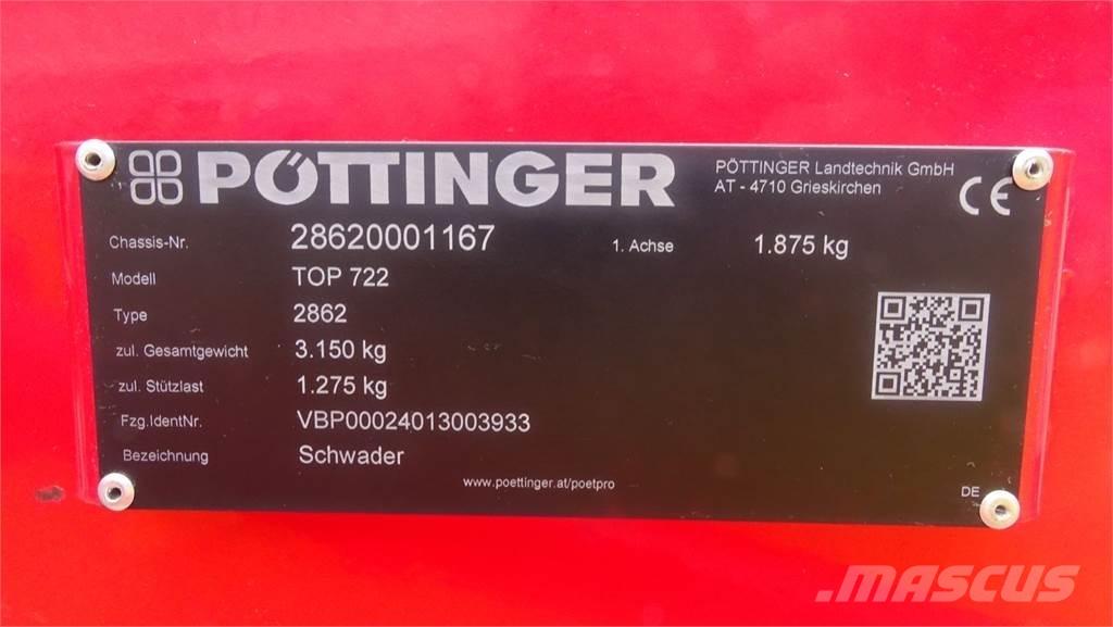 Pöttinger TOP 722 Kendi yürür saman makinaları