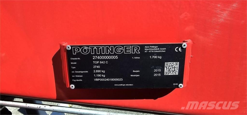Pöttinger TOP 842C Kendi yürür saman makinaları