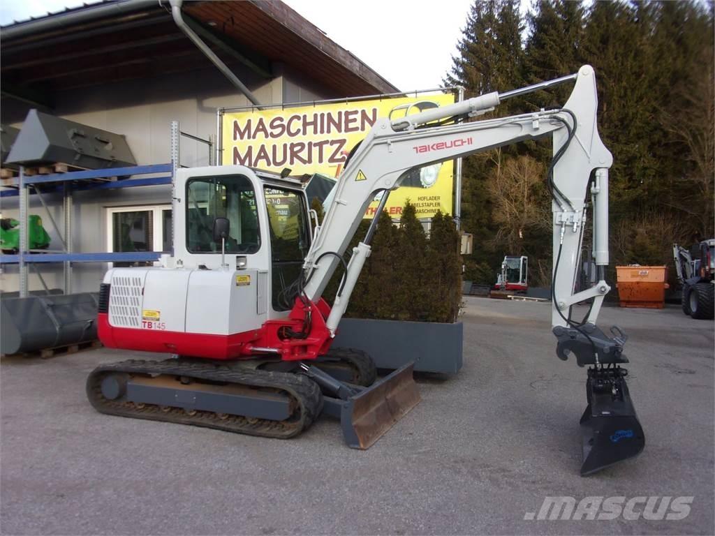 Takeuchi TB 145 Mini ekskavatörler, 7 tona dek