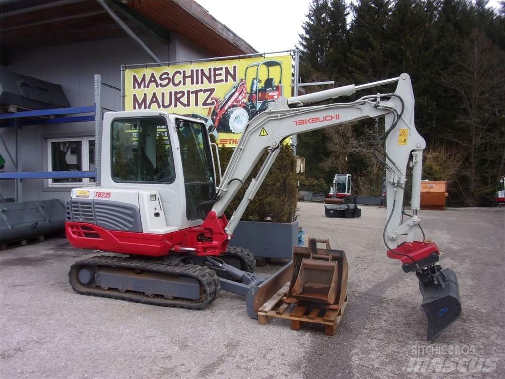 Takeuchi TB 235 Mini ekskavatörler, 7 tona dek