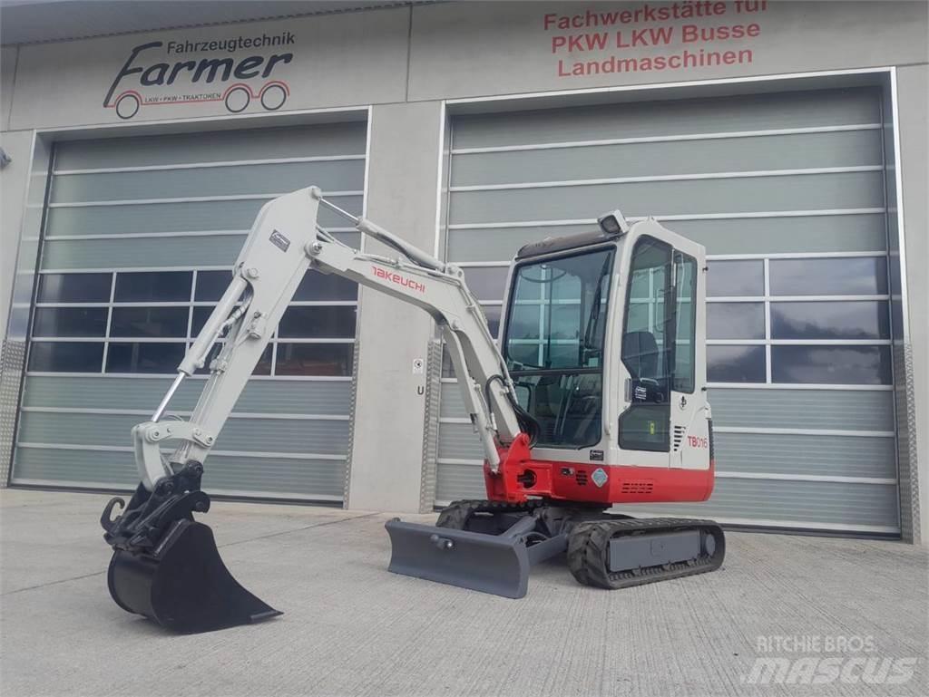 Takeuchi TB016 Mini ekskavatörler, 7 tona dek