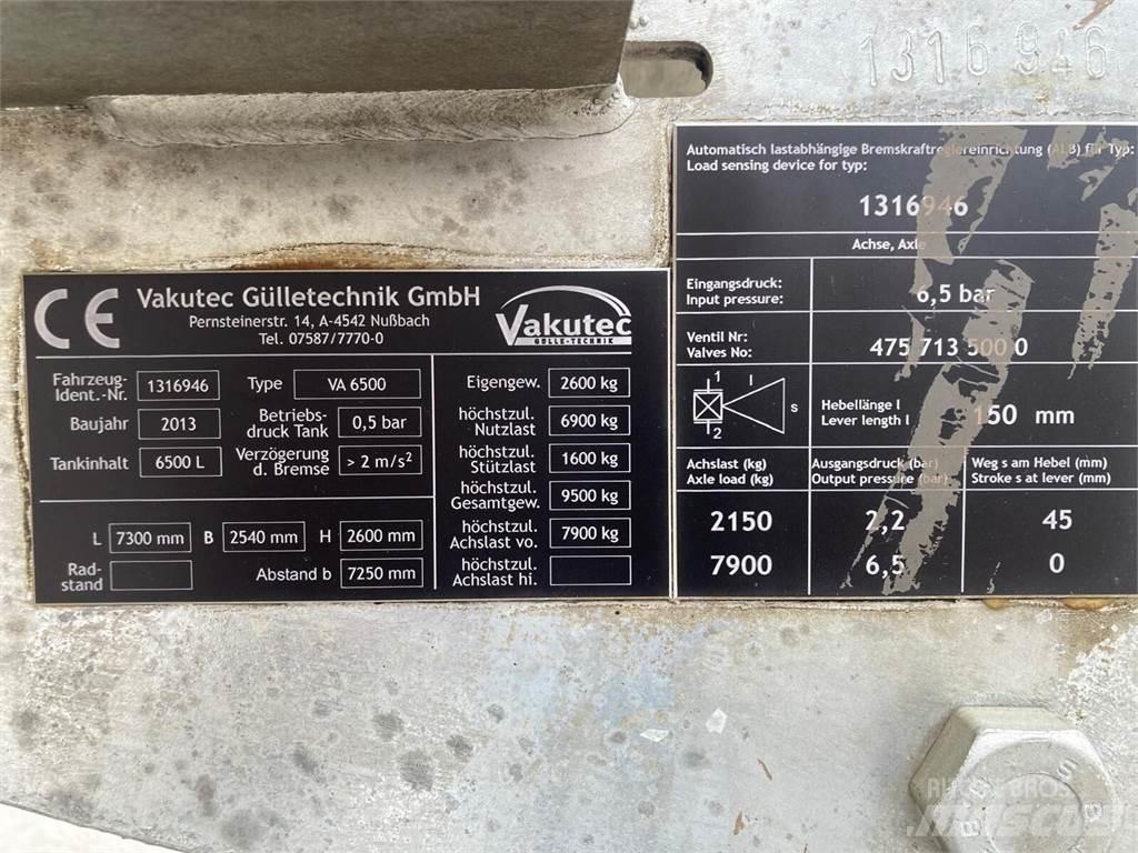  Vakutec VA 6500 Sivi gübre ve ilaç tankerleri