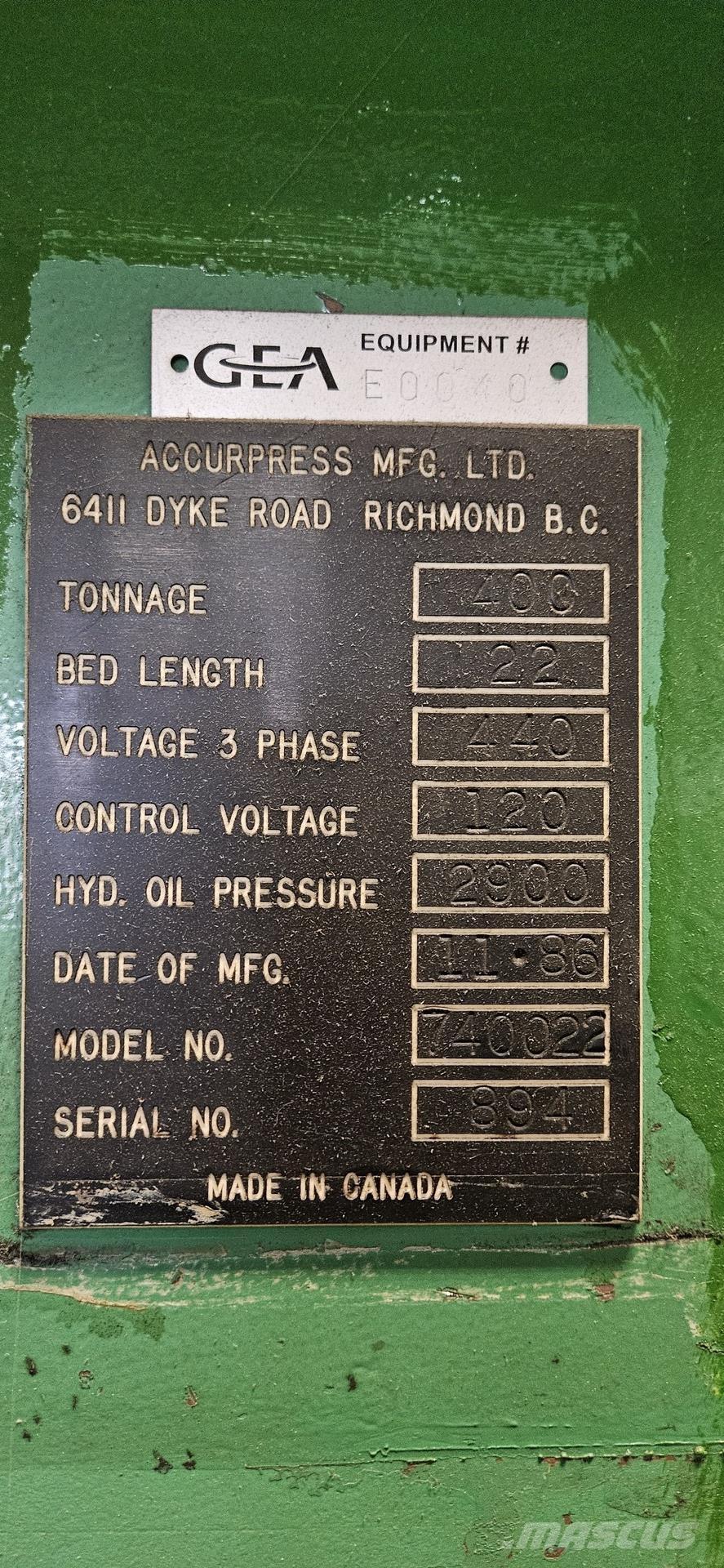  ACCURPRESS 740022 Diger