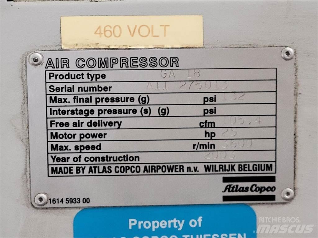 Atlas Copco GA18 Kompresörler