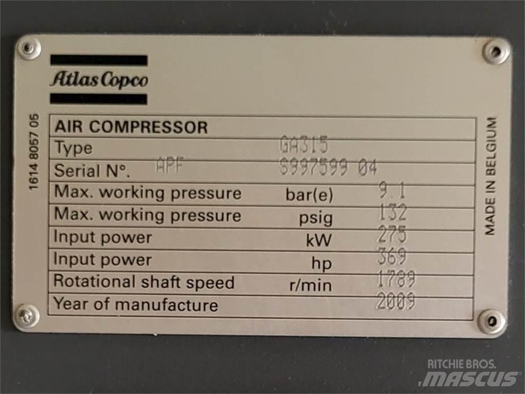 Atlas Copco GA315 Kompresörler