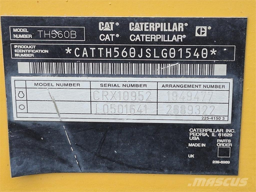 CAT TH560B Tarimsal teleskopik yükleyiciler