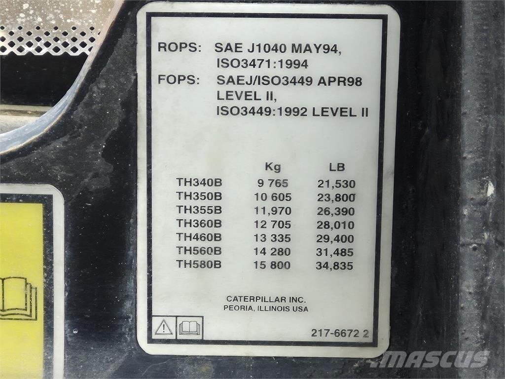 CAT TH560B Tarimsal teleskopik yükleyiciler