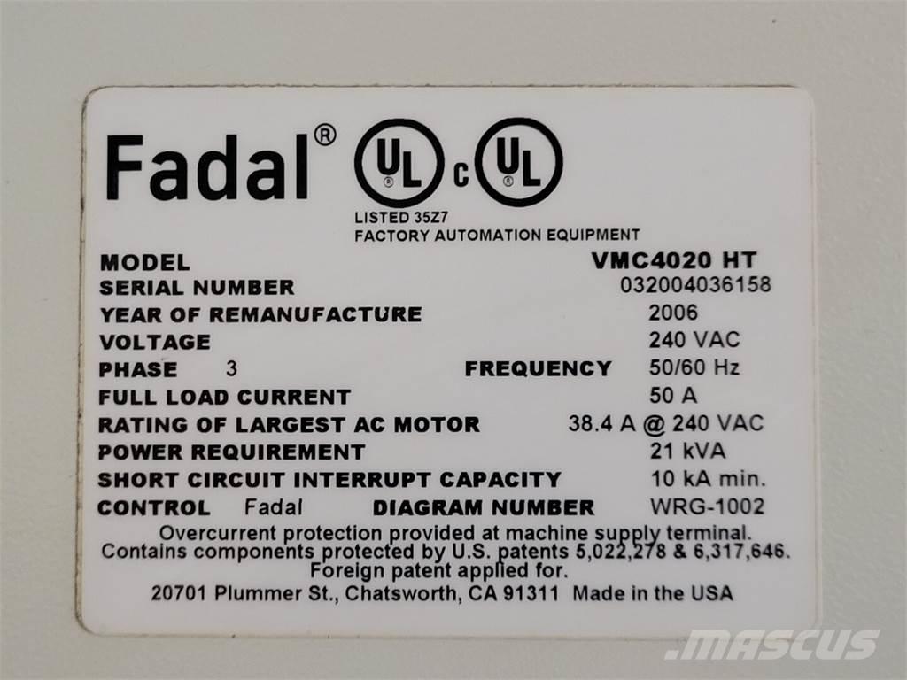  FADAL VMC 4020 HT Diger