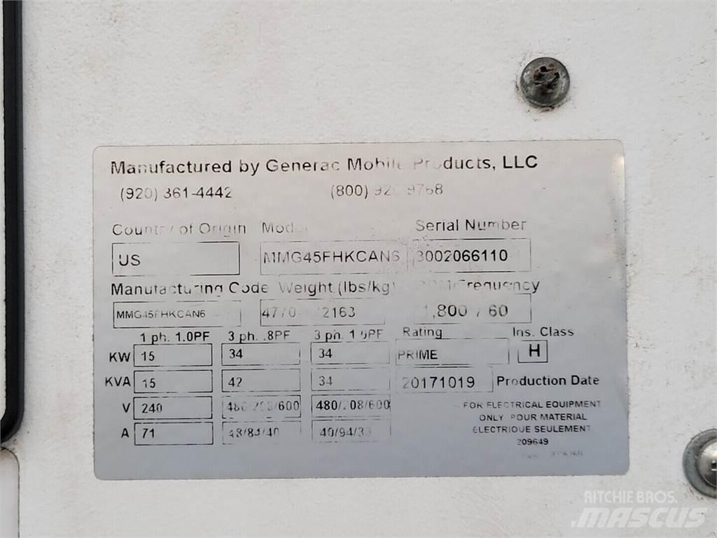 Generac MMG45FHKCAN6 Dizel Jeneratörler