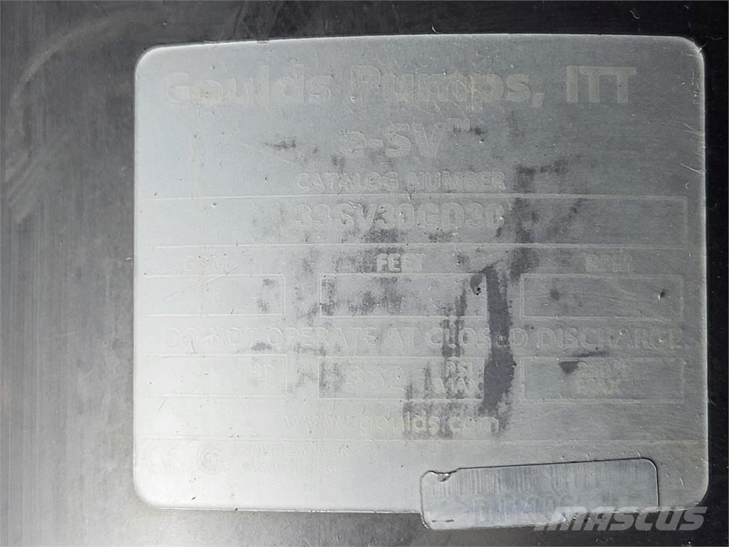  GOULDS 33SV30GD30 Su pompalari