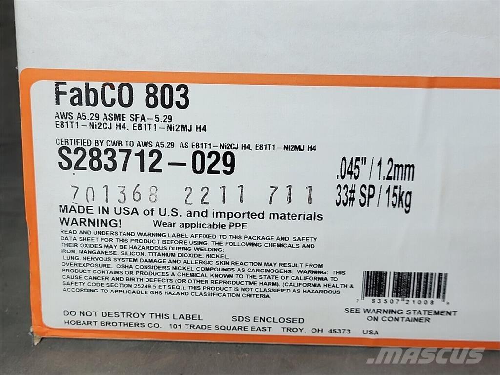 Hobart S283712-029 Kaynak makineleri